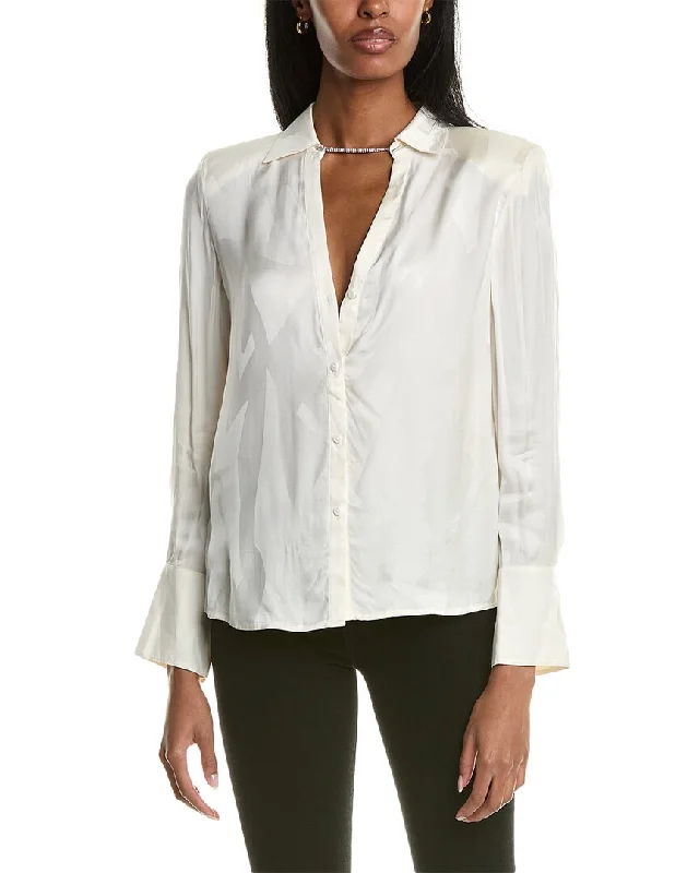 Ba&Sh Shirt-- Ribbed T-Shirt High Neck Heavyweight