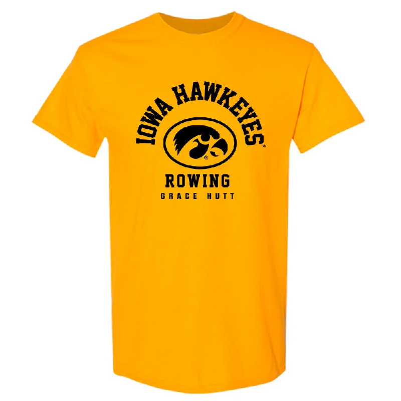 Iowa - NCAA Women's Rowing : Grace Hutt - Classic Fashion Shersey T-Shirt-- Cozy Warm Stylish Iowa - NCAA Women's Rowing : Grace Hutt - Classic Fashion Shersey T-Shirt-- Cozy Warm Stylish