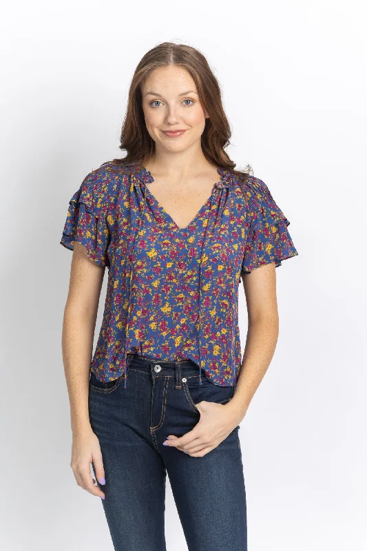 Gilner Farrar Layla Blouse Peter Pan Collar Blouse