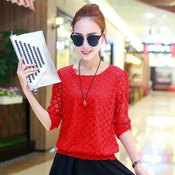 red long sleeved