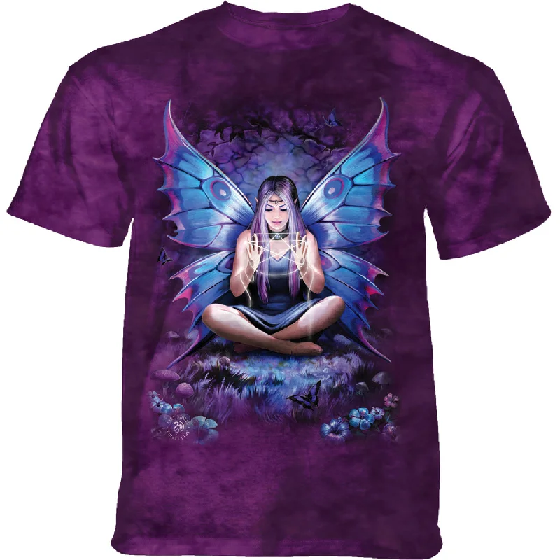 Spell Weaver by Anne Stokes T-Shirt-- Mesh Blend Leather Blend Suede Blend