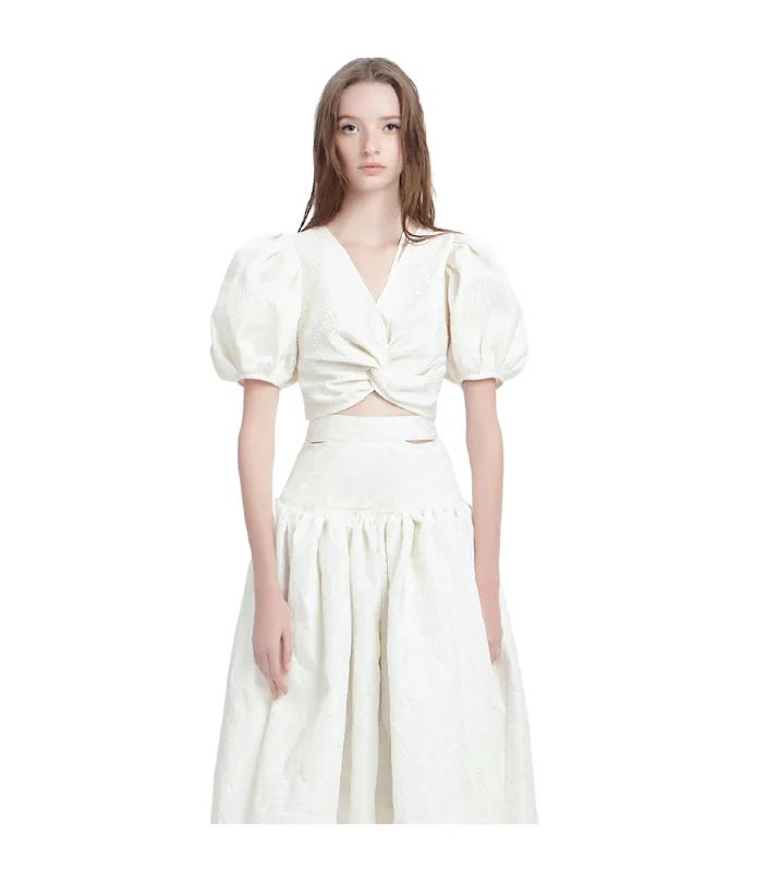 Front Knot Blouse With Strap Boho Chic Blouse
