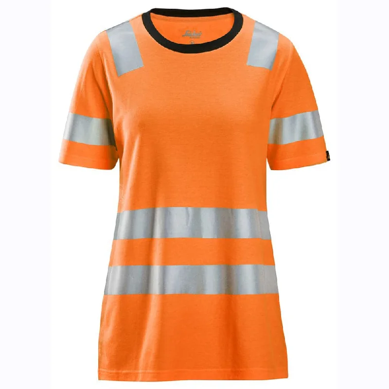 Snickers 2537 High-Vis Class 2 Women's Work T-Shirt-- Oversized T-Shirt Spandex breathable Snickers 2537 High-Vis Class 2 Women's Work T-Shirt-- Oversized T-Shirt Spandex breathable