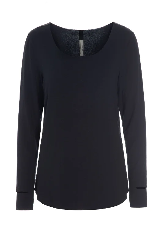 BLOUSE - 96042 - BLACK Loose Fit Blouse