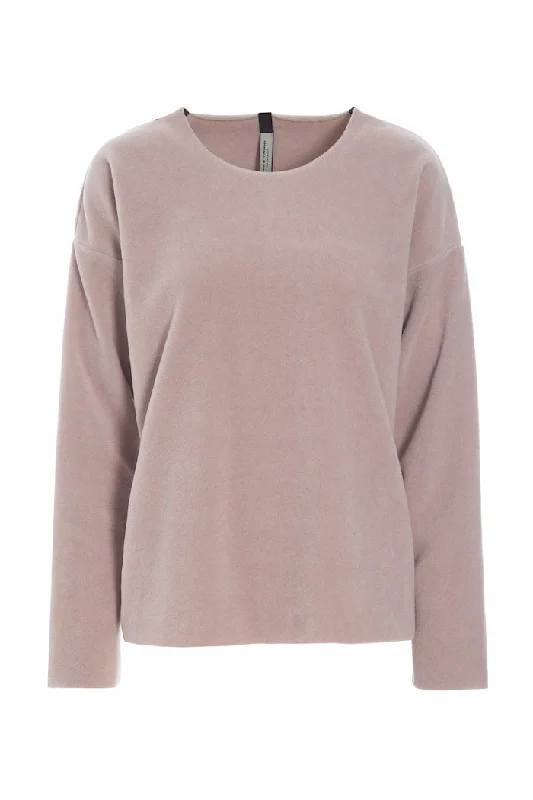 BLOUSE ROUND NECK - 1359 - NUDE Drape Neck Blouse