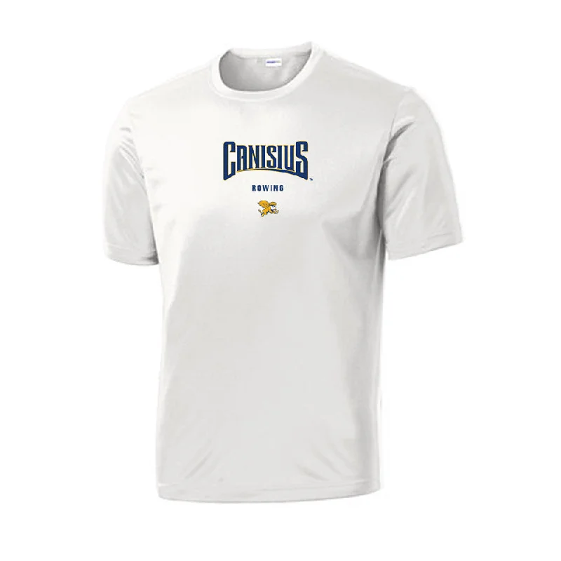 Canisius - NCAA Women's Rowing : Brooke Urmson - Activewear T-shirt-- Mesh Blend Leather Blend Suede Blend Canisius - NCAA Women's Rowing : Brooke Urmson - Activewear T-shirt-- Mesh Blend Leather Blend Suede Blend