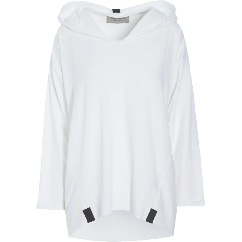 Henriette Steffensen Hoodie Blouse in White Pastel Color Blouse
