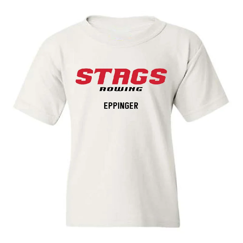 Fairfield - NCAA Women's Rowing : Sadie Eppinger - Classic Fashion Shersey Youth T-Shirt-- Chenille Blend Fleece Blend Nylon Blend Fairfield - NCAA Women's Rowing : Sadie Eppinger - Classic Fashion Shersey Youth T-Shirt-- Chenille Blend Fleece Blend Nylon Blend