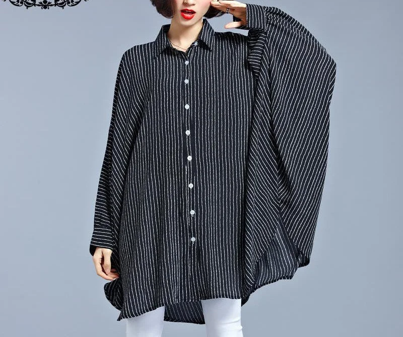 Plus Size Chiffon Blouse Women Dresses Big Size Spring Striped Print Casual Clothing Batwing Sleeve Elegant Loose Fashion Dress Elegant Lace Blouse Plus Size Chiffon Blouse Women Dresses Big Size Spring Striped Print Casual Clothing Batwing Sleeve Elegant Loose Fashion Dress Elegant Lace Blouse