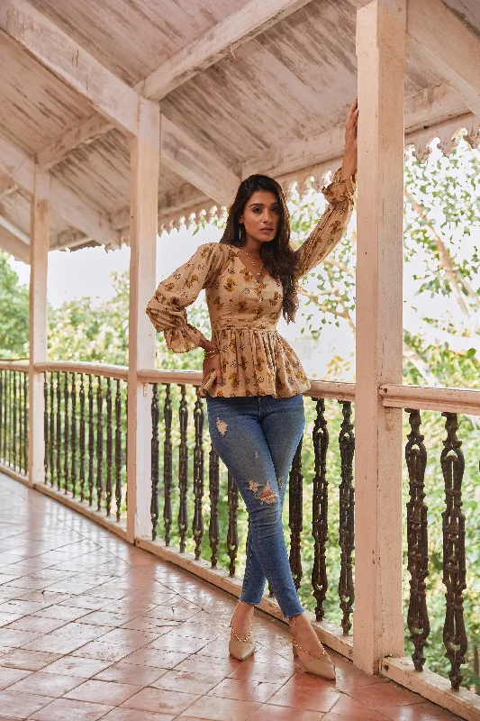 By The Maple Blouse Frilled Cuff Blouse