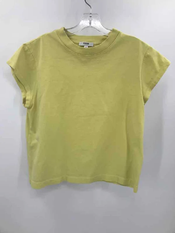 Pre-Owned AGolde Yellow Size Medium T-shirt-- Modern Contemporary Chic