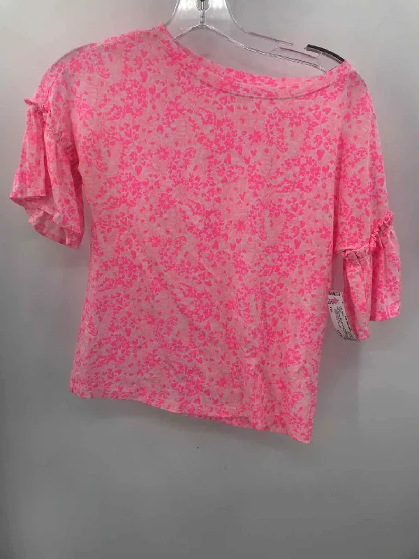 Pre-Owned Lilly Pulitzer Pink Size XXS T-shirt-- Plaid T-Shirt Polka Dot Checkered