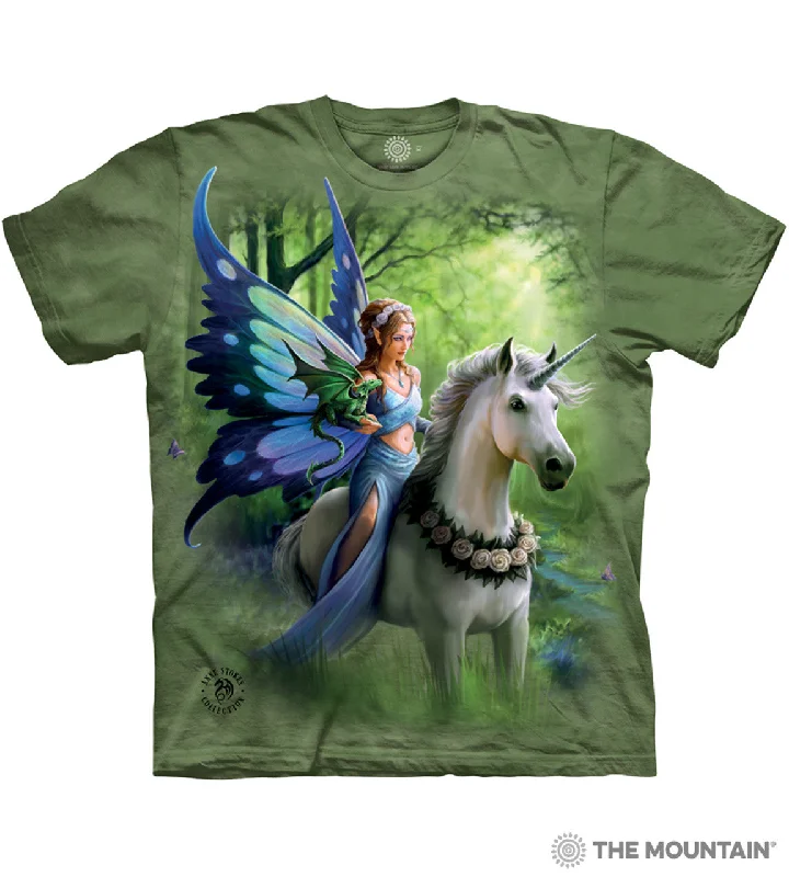 Anne Stokes, Realm Of Enchantment Classic Cotton T-Shirt-- Oversized T-Shirt Spandex breathable Anne Stokes, Realm Of Enchantment Classic Cotton T-Shirt-- Oversized T-Shirt Spandex breathable
