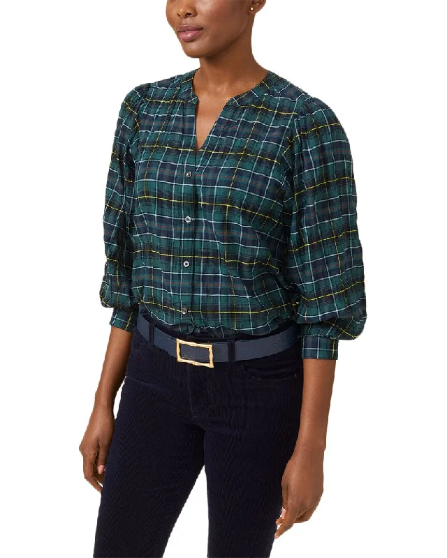 J.McLaughlin Megyn Blouse Cotton Casual Blouse