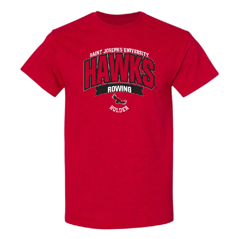 St. Joe's - NCAA Women's Rowing : Evie Holder - Sport Shersey T-Shirt-- Satin Fabric Silk Fabric Chiffon Fabric St. Joe's - NCAA Women's Rowing : Evie Holder - Sport Shersey T-Shirt-- Satin Fabric Silk Fabric Chiffon Fabric