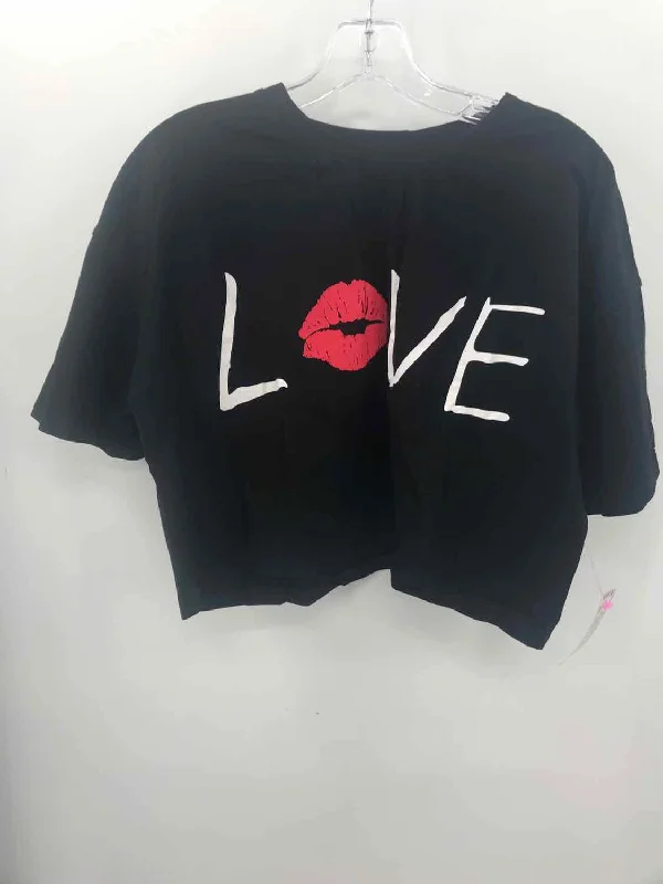 Pre-Owned Nikki B Black Size Small Printed T-shirt-- Spandex Blend Rayon Blend Denim Blend Pre-Owned Nikki B Black Size Small Printed T-shirt-- Spandex Blend Rayon Blend Denim Blend