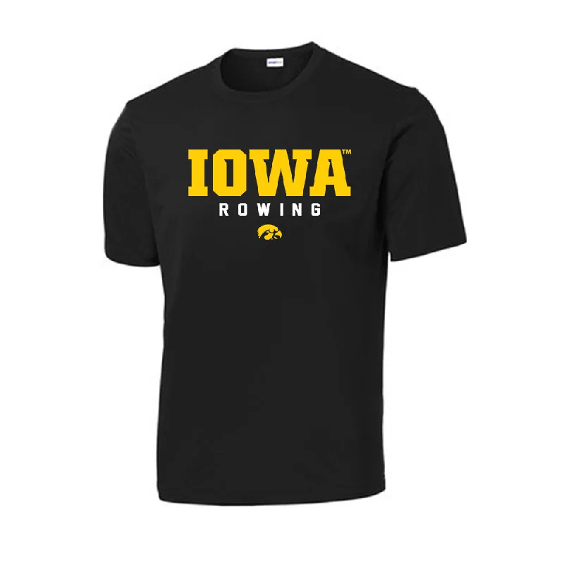 Iowa - NCAA Women's Rowing : Anam Burns - Activewear T-shirt-- Graphic Embroidered Appliqued