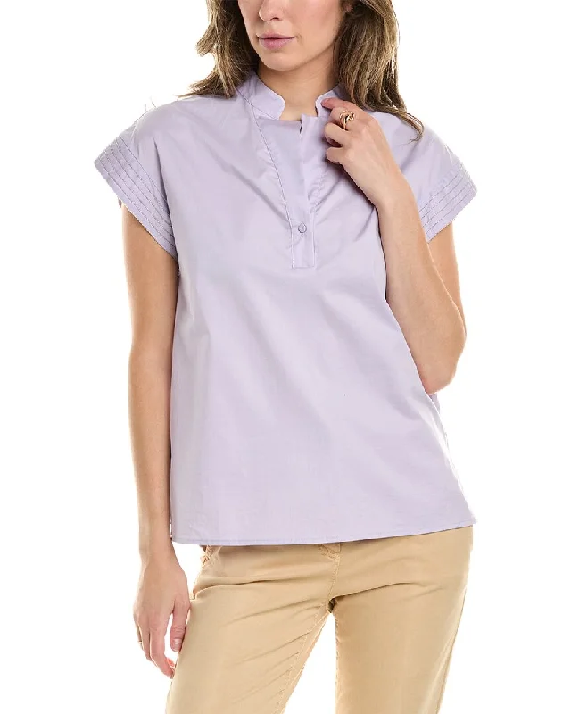 Peserico Shirt-- Print Jacquard Patchwork