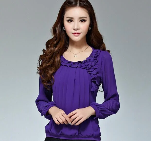 women blouses Purple