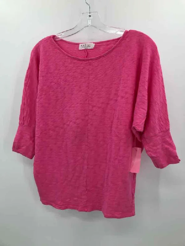 Pre-Owned Velvet Pink Size Small T-shirt-- Anti-Shrink Durable Soft