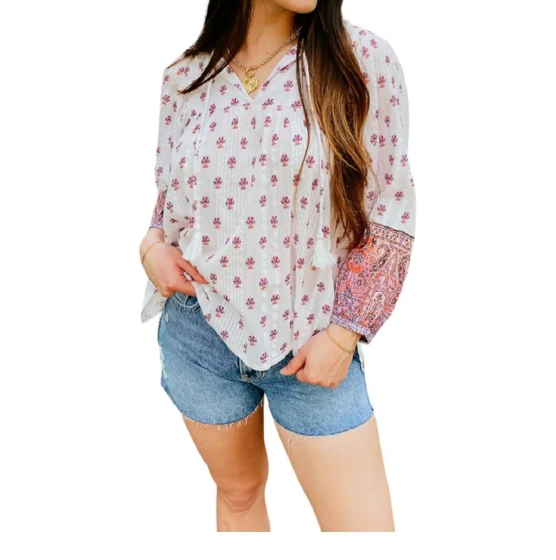 Tawny Blouse In Mahal Lightweight Chiffon Blouse