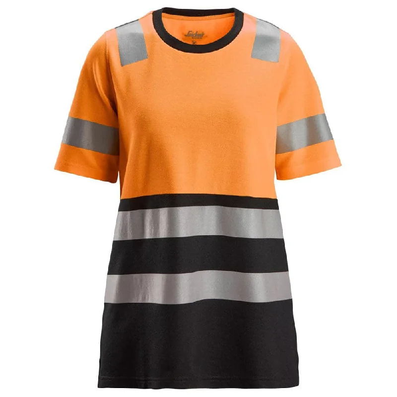Snickers 2573 Hi-Vis Class 1 Women's T-Shirt-- Cashmere Blend Cotton Blend Poly Blend Snickers 2573 Hi-Vis Class 1 Women's T-Shirt-- Cashmere Blend Cotton Blend Poly Blend