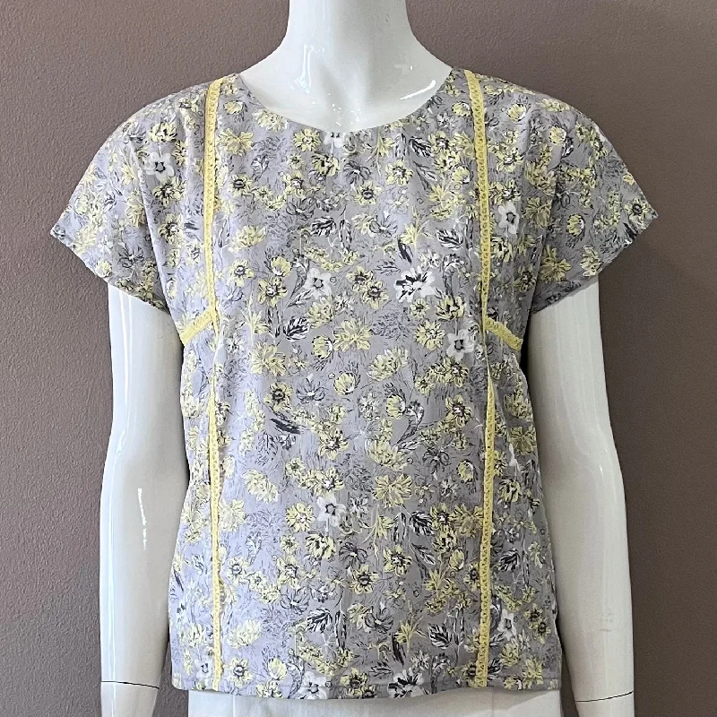 Japanese Lace Trim Blouse Smart Casual Blouse