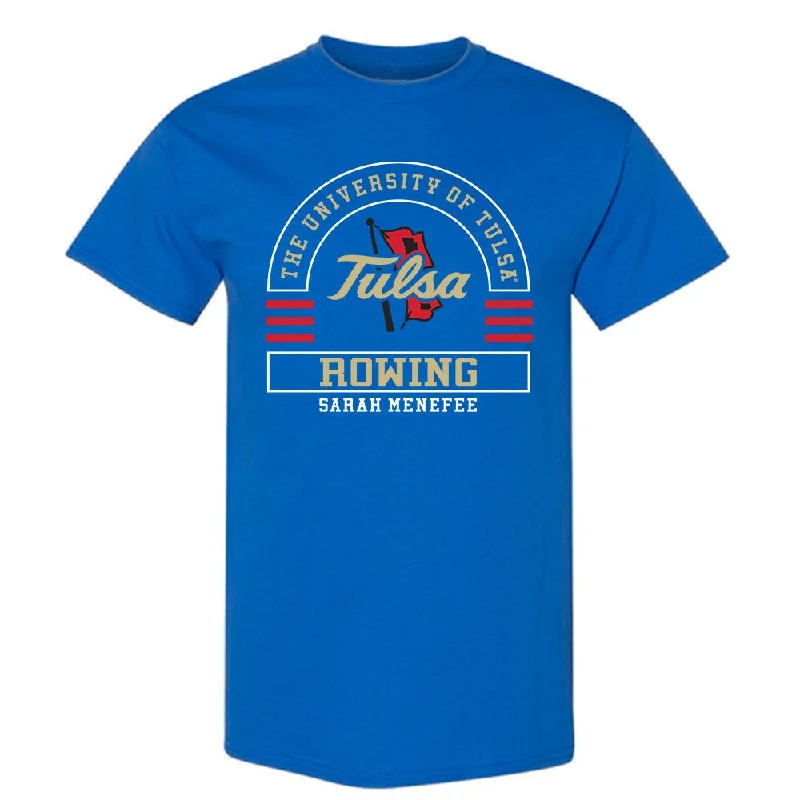 Tulsa - NCAA Women's Rowing : Sarah Menefee - Classic Fashion Shersey T-Shirt-- Seamless Knitted Crochet Tulsa - NCAA Women's Rowing : Sarah Menefee - Classic Fashion Shersey T-Shirt-- Seamless Knitted Crochet