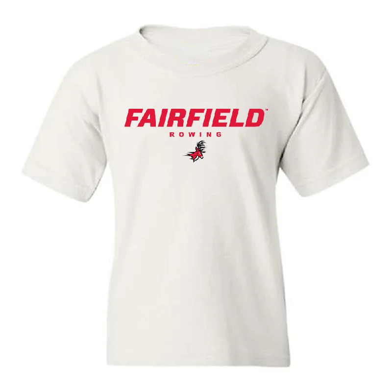 Fairfield - NCAA Women's Rowing : Milly Olch - Classic Shersey Youth T-Shirt-- Zippered Front Buttoned Front Snap Front Fairfield - NCAA Women's Rowing : Milly Olch - Classic Shersey Youth T-Shirt-- Zippered Front Buttoned Front Snap Front
