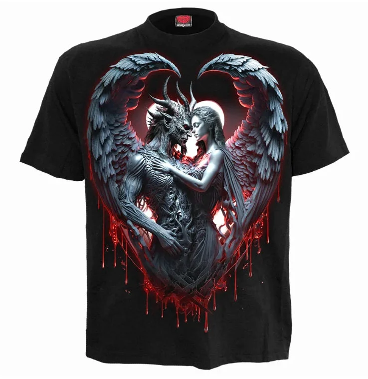 Solemn Vow - Tee Shirt-- Solid Print Embellished