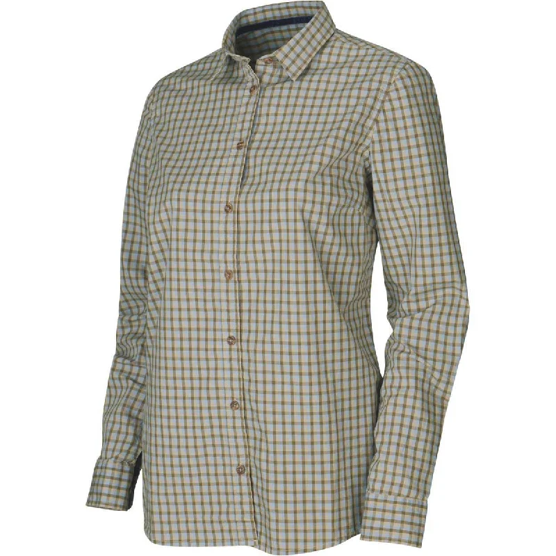 Harkila Selja Lady Check Shirt-- Spandex Blend Rayon Blend Denim Blend