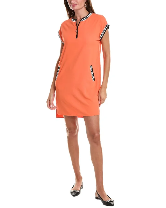 Joseph Ribkoff T-Shirt Dress-- Zippered Front Buttoned Front Snap Front