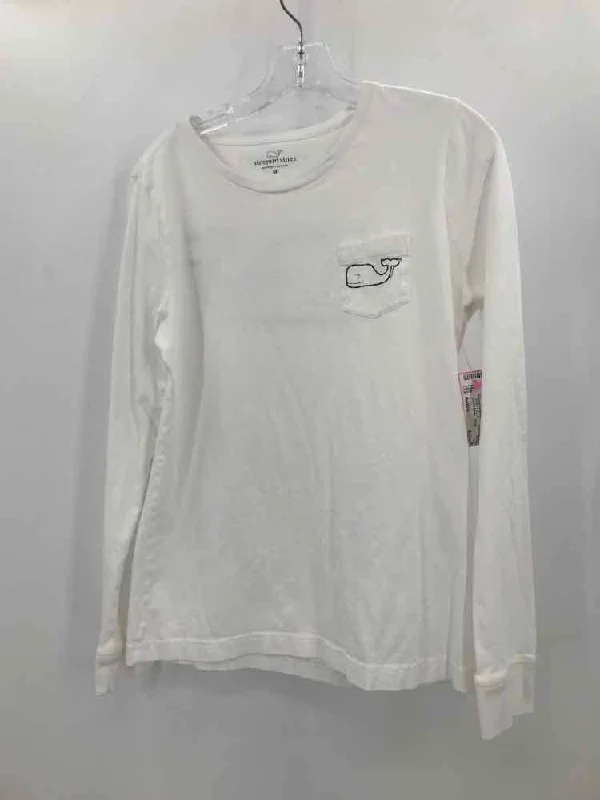 Pre-Owned Vineyard Vines White Size Medium T-shirt-- V-Neck T-Shirt Long Sleeve Cotton Pre-Owned Vineyard Vines White Size Medium T-shirt-- V-Neck T-Shirt Long Sleeve Cotton
