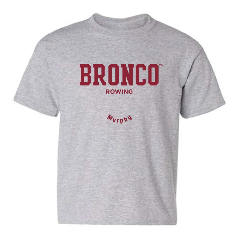 SCU - NCAA Women's Rowing : Maia Murphy - Classic Fashion Shersey Youth T-Shirt-- Striped Floral Plaid SCU - NCAA Women's Rowing : Maia Murphy - Classic Fashion Shersey Youth T-Shirt-- Striped Floral Plaid