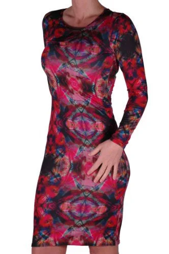 Defy Tie Dye Mini Dress Elegant Off-Shoulder Dress Mini