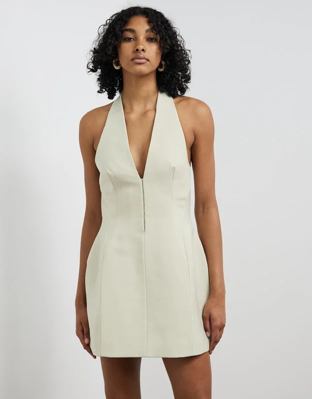 Hire CAMILLA AND MARC Petra Mini Dress in Pale Pistachio Classic Black Mini Dress