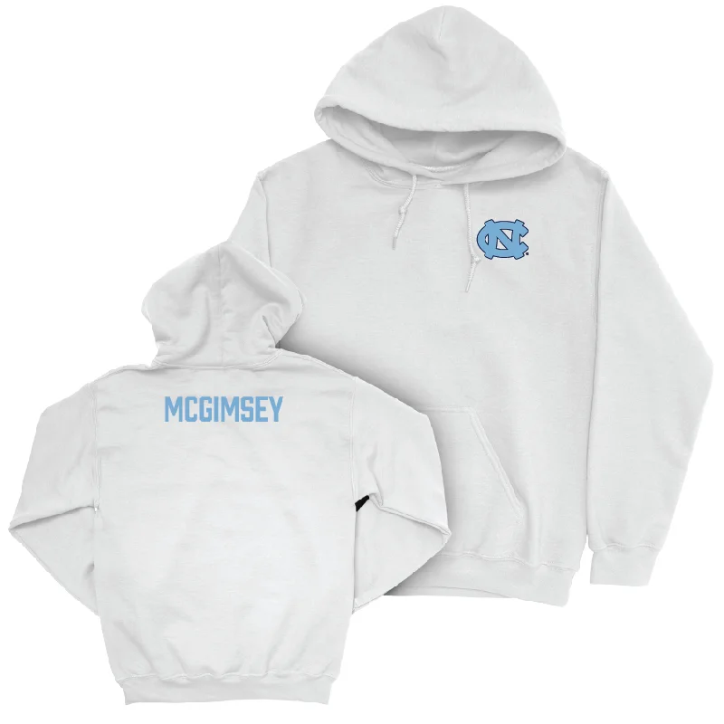 UNC Women's Rowing White Logo Hoodie - Isabelle McGimsey Hoodie with Snap Buttons Easy Quick UNC Women's Rowing White Logo Hoodie - Isabelle McGimsey Hoodie with Snap Buttons Easy Quick