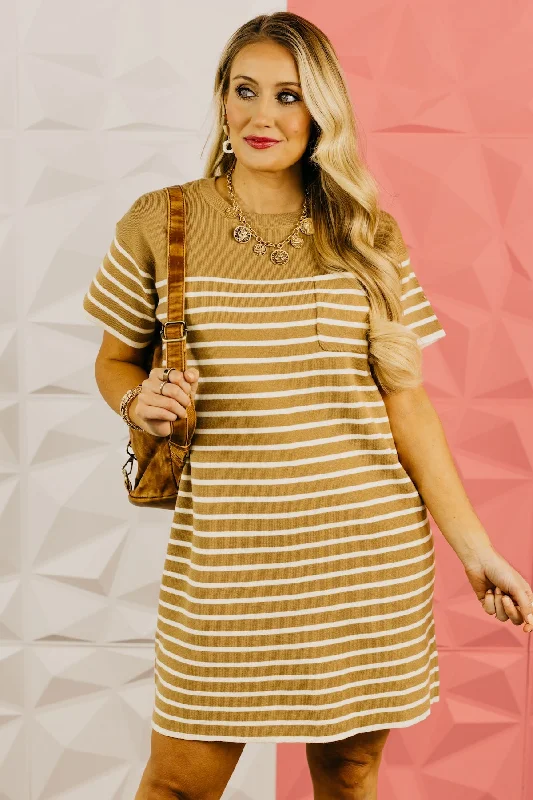Wishlist | The Paison Stripe Mini Dress Fashionable Off-Shoulder Mini Dress