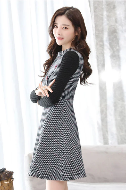 New wool dress for autumn and winter 2019 dress J012 Tunics Stylish modern