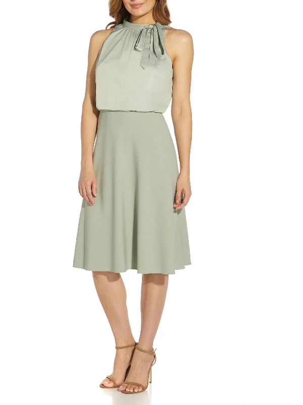 Womens Mixed Media Prom Cocktail and Party Dress Tunics Business professional