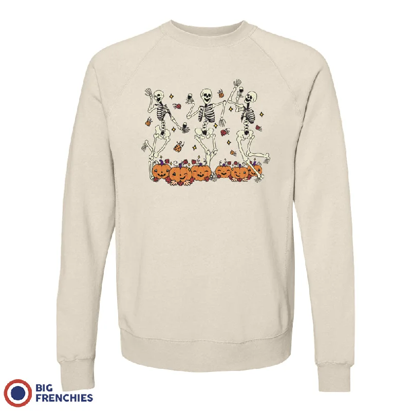 Skeleton Friends Dance Halloween Unisex Organic Cotton Sweatshirt Hoodie with Slim Fit Tailored Modern Skeleton Friends Dance Halloween Unisex Organic Cotton Sweatshirt Hoodie with Slim Fit Tailored Modern