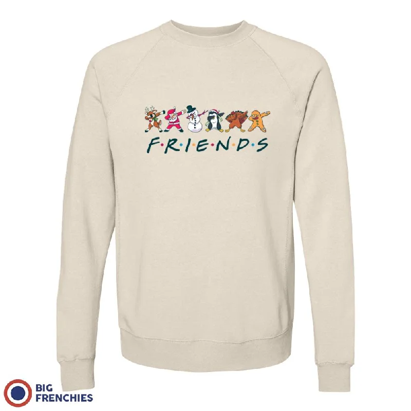 Friends Christmas Unisex Organic Cotton Sweatshirt Hoodie with Zipper Versatile Modern Friends Christmas Unisex Organic Cotton Sweatshirt Hoodie with Zipper Versatile Modern