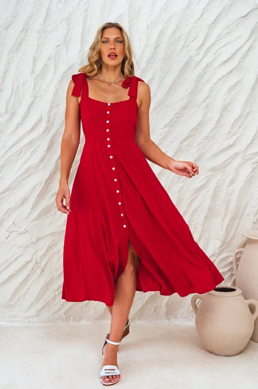 Mia Vita Button Down Dress With Ties Turtleneck Warm Winter