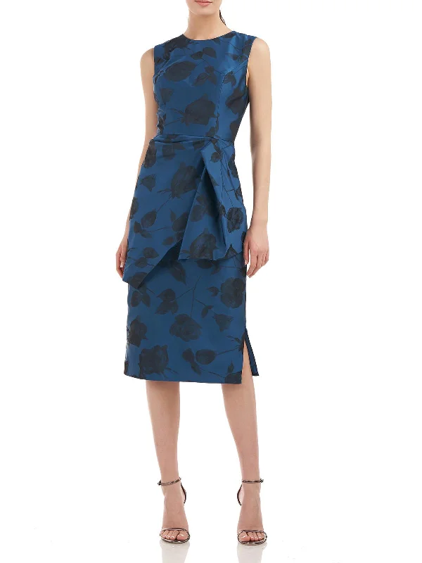 Womens Floral Sheath Cocktail and Party Dress Tunics Summer linen