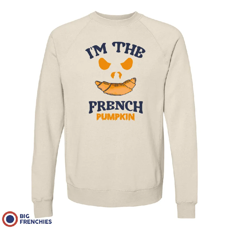 I Am The French Pumpkin Halloween Unisex Organic Cotton Sweatshirt Hoodie with Raglan Sleeves Sporty Comfortable I Am The French Pumpkin Halloween Unisex Organic Cotton Sweatshirt Hoodie with Raglan Sleeves Sporty Comfortable