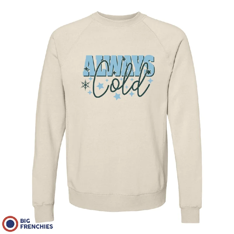 Always Cold Christmas Unisex Organic Cotton Sweatshirt Hoodie with Tied Waist Feminine Flattering Always Cold Christmas Unisex Organic Cotton Sweatshirt Hoodie with Tied Waist Feminine Flattering