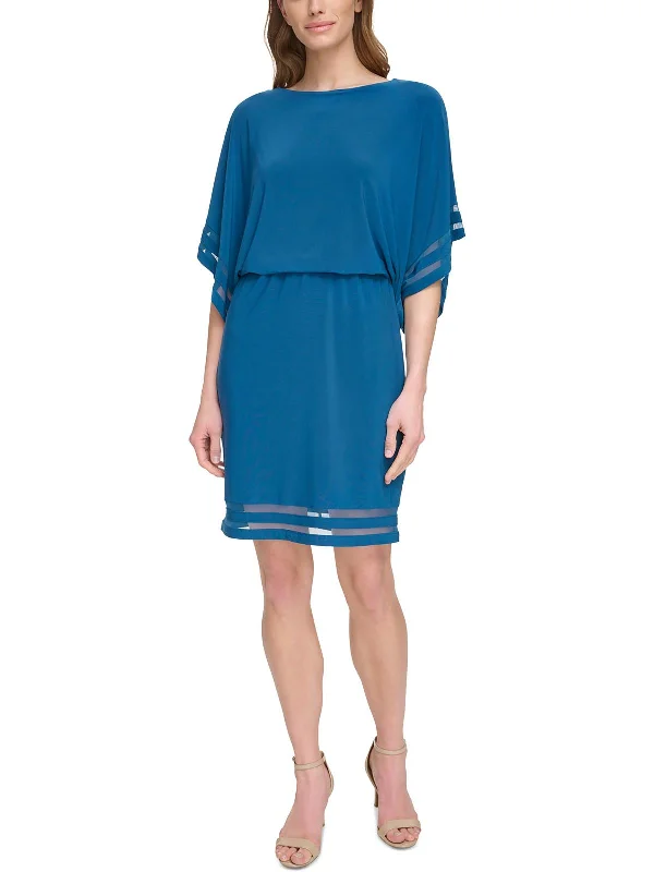 Womens Illusion Midi Cocktail And Party Dress Tunics Trousers formal