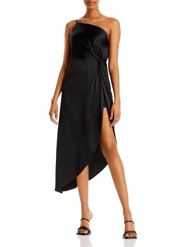 Womens Asymmetric Midi Cocktail and Party Dress Tunics Travel practical