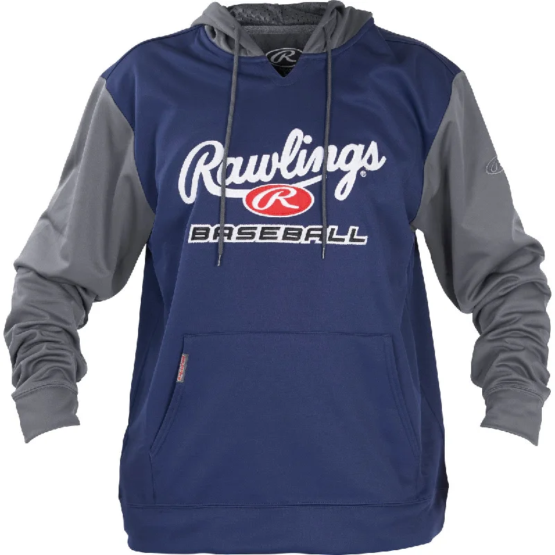 Rawlings PFHPRBB Fleece Hoodie Hoodie with Strings Custom Fit Adjustable