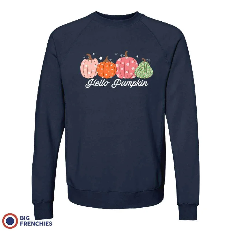 Hello Pumpkin Unisex Organic Cotton Sweatshirt Hoodie with Hem Detail Decorative Unique Hello Pumpkin Unisex Organic Cotton Sweatshirt Hoodie with Hem Detail Decorative Unique